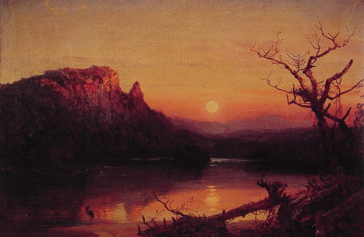 Jasper Francis Cropsey Sunset,Eagle Cliff,New Hampshire